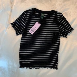 New Striped crop top